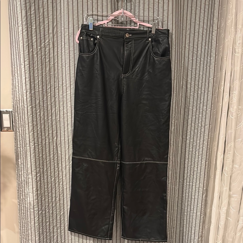 Fashion Nova Black Wide Leg Pants